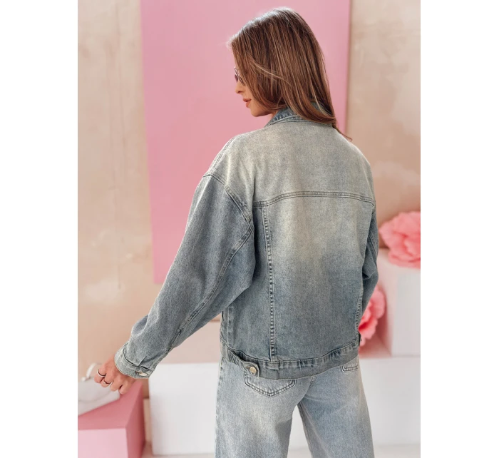 Dámská přechodná oversize katana bunda NOVAJIN modrá FashionStreet TY4838 Dámská přechodná oversize katana bunda NOVAJIN modrá FashionStreet TY4838