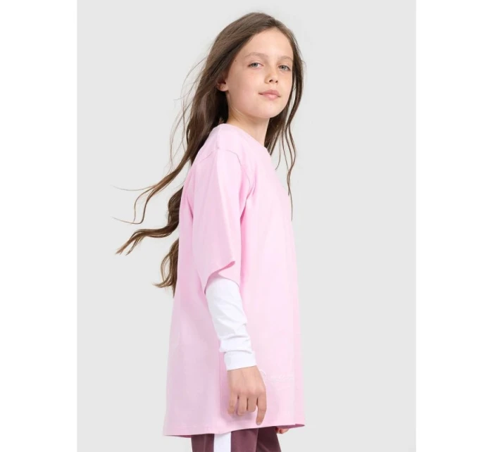 Dívčí tričko oversize s potiskem model 21736463 - 4F Dívčí tričko oversize s potiskem model 21736463 - 4F