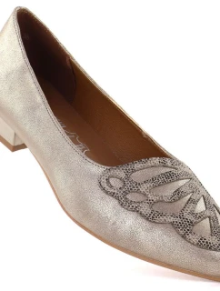 Dámské zlaté polobotky model 22015063 - M. Daszyński