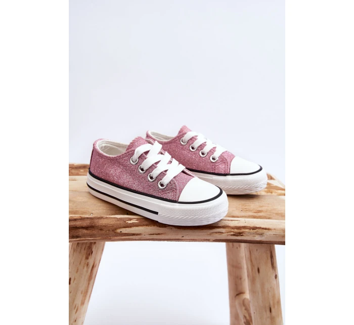 Dětské tenisky vázané Špinavě růžová Wella Dětské tenisky vázané Špinavě růžová Wella