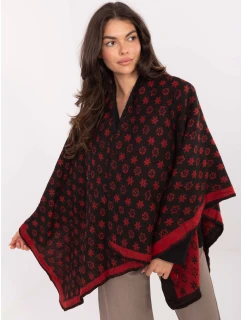 Pončo AT PN 7661.89 černá a červená