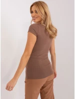 T shirt RV TS model 19394602 brązowy - FPrice