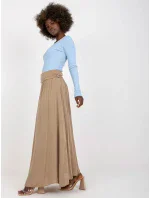 Spódnica TW SD BI model 20206447 ciemny bezowy - FPrice Spódnica TW SD BI model 20206447 ciemny bezowy - FPrice