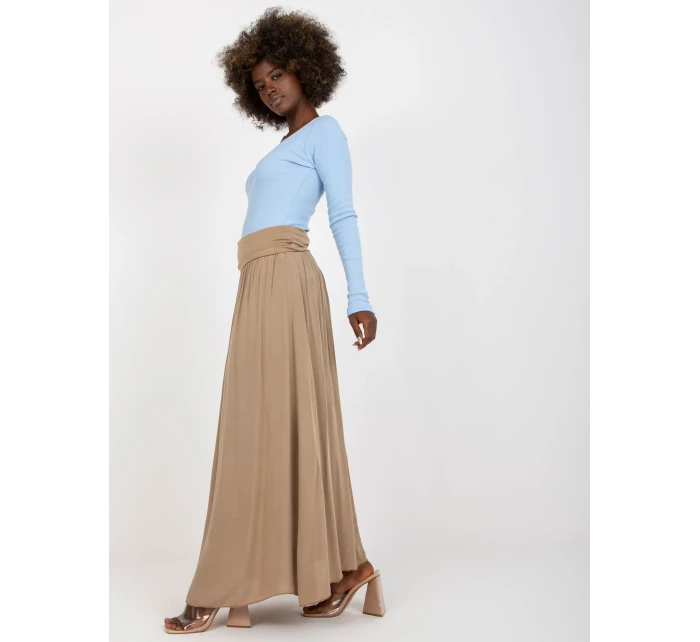 Spódnica TW SD BI model 20206447 ciemny bezowy - FPrice Spódnica TW SD BI model 20206447 ciemny bezowy - FPrice