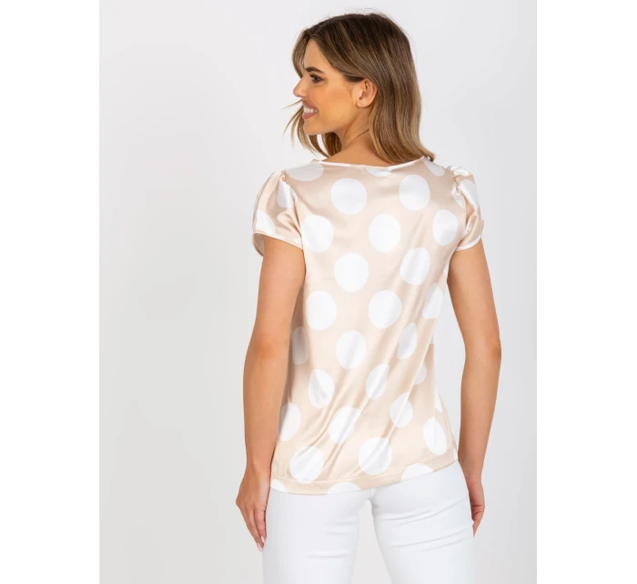 Bluzka WN BZ model 21127076 jasny beżowy - FPrice Bluzka WN BZ model 21127076 jasny beżowy - FPrice