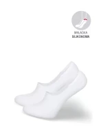 Dámské mikro-kotníkové bavlněné ponožky – bílé Dámské mikro-kotníkové bavlněné ponožky – bílé