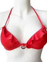 Vrchní díl plavek Push-Up BA122 červený - Selmark