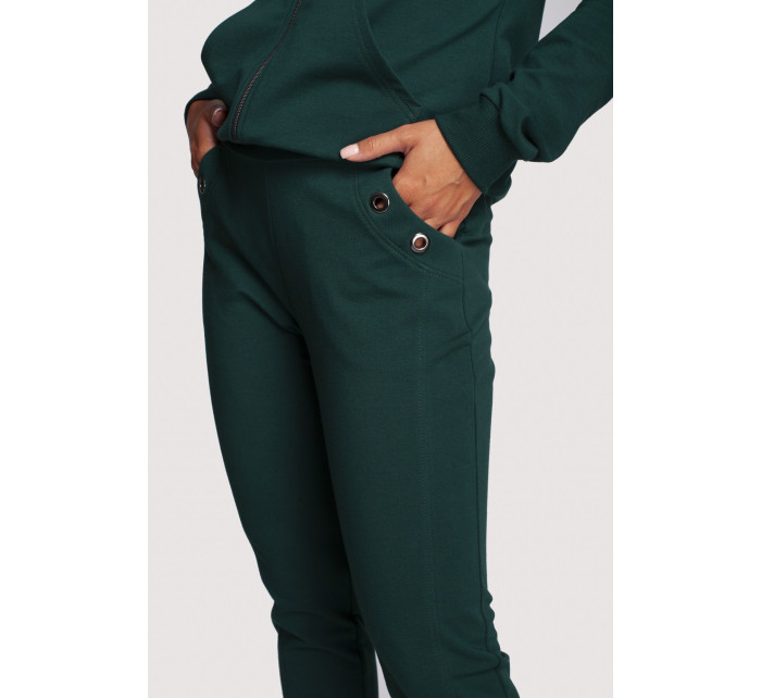 Dámské kalhoty B243 tmavě zelené - BeWear