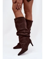 Kozačky na podpatku  model 221151 Step in style