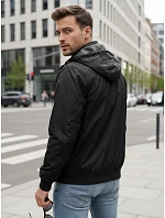 Pánská přechodná bunda oboustranná černá FashionStreet TX5135