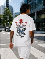Pánské bavlněné tričko oversize s potiskem FashionStreet NX4011R