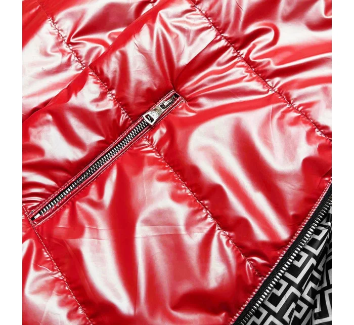 Červená dámská oboustranná bunda model 17106483 - S'WEST Červená dámská oboustranná bunda model 17106483 - S'WEST