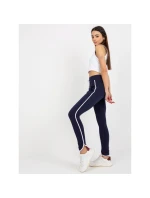 Námořnicky modré základní teplákové kalhoty s lemováním RUE PARIS model 21767862 Námořnicky modré základní teplákové kalhoty s lemováním RUE PARIS model 21767862