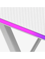 Herní stůl Hero model 21336043 White RGB - Huzaro Herní stůl Hero model 21336043 White RGB - Huzaro