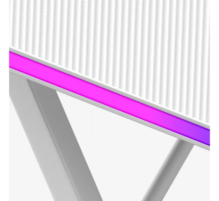 Herní stůl Hero model 21336043 White RGB - Huzaro Herní stůl Hero model 21336043 White RGB - Huzaro