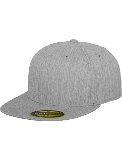 6 panelová kšiltovka Premium 210 Fitted heather grey model 22482488 - Flexfit