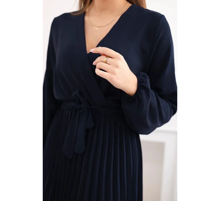 Šaty se  lemem námořnictvo model 21908517 - K-Fashion