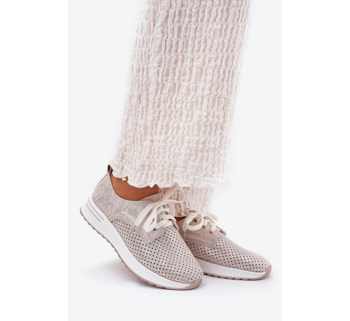 Kožené Lehká Polobotky Dámské Na Platformě model 21691747 - Artiker