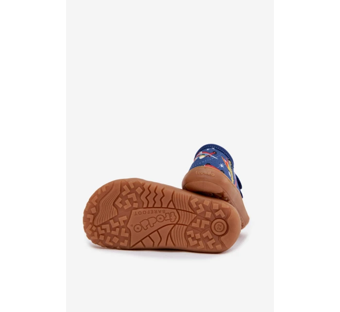 Dětské bačkůrky Barefoot Vesmírná loď Froddo Canvas G1700440-5 Modré Dětské bačkůrky Barefoot Vesmírná loď Froddo Canvas G1700440-5 Modré