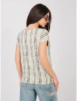 T shirt D12110M02646F jasny beżowy T shirt D12110M02646F jasny beżowy