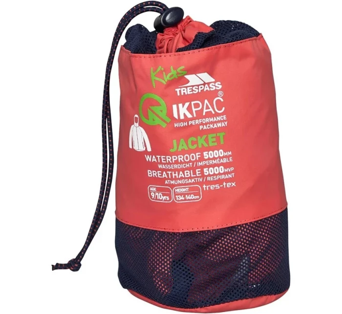 Dětská nepromokavá bunda Trespass Qikpac Jacket