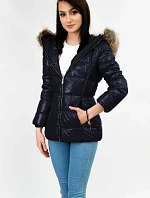 Dámská lakovaná prošívaná dámská bunda LD-7695 - LIBLAND