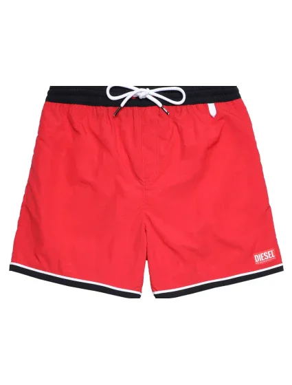 Pánské koupací kraťasy - A03880-0EFAW-42A - červená/černá - Diesel