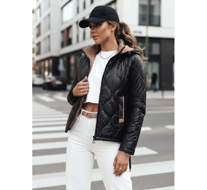 Dámská prošívaná bunda MAXWELL černá FashionStreet TY4111 Dámská prošívaná bunda MAXWELL černá FashionStreet TY4111