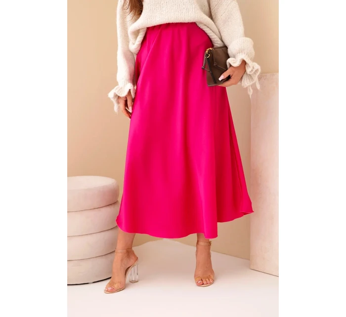 Dámská viskózová rozšířená sukně fuchsie Dámská viskózová rozšířená sukně fuchsie