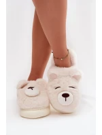 Kožešinové pantofle s motivem bílé model 21772446 - Boto Kožešinové pantofle s motivem bílé model 21772446 - Boto