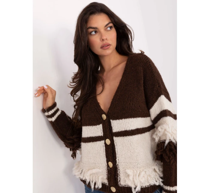 Jumper MI SW 3211.31 tmavě hnědý Jumper MI SW 3211.31 tmavě hnědý