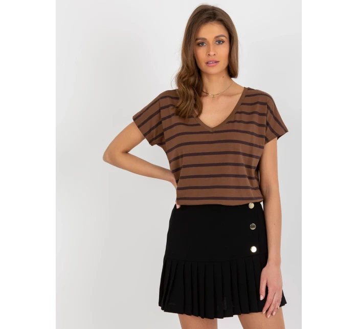 Dámská halenka RV TS 8567.56 hnědá - FPrice Dámská halenka RV TS 8567.56 hnědá - FPrice