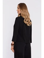 M905 Elegantní halenka s volnými rukávy - černá