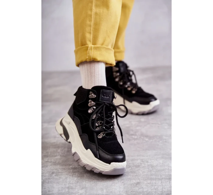 Dámská vysoká sportovní obuv GOE KK2N4098 Černe Dámská vysoká sportovní obuv GOE KK2N4098 Černe