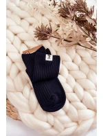 Dámské žebrované ponožky bez tlaku námořnická modrá Dámské žebrované ponožky bez tlaku námořnická modrá