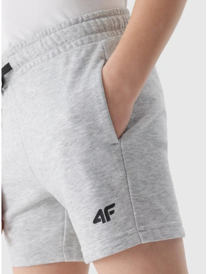 Chlapecké teplákové šortky 4F - světle šedé