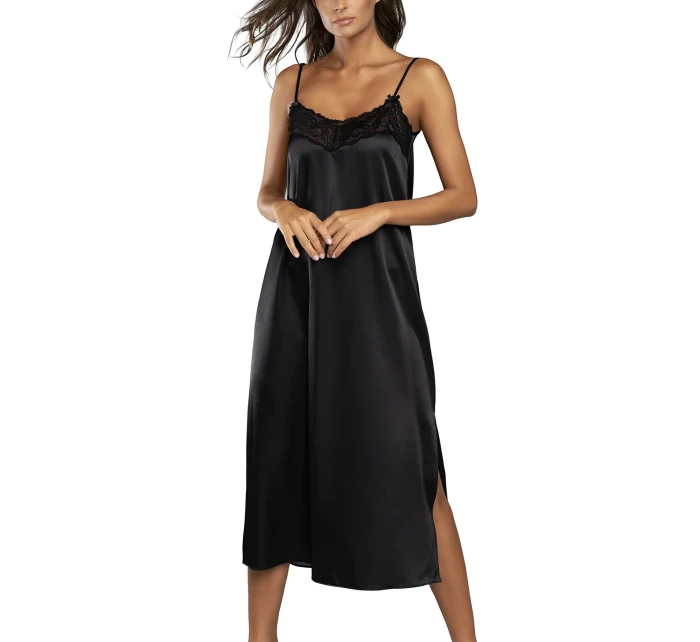 Dámská noční košile dlouhá model 21269940 Černá - Italian Fashion Dámská noční košile dlouhá model 21269940 Černá - Italian Fashion