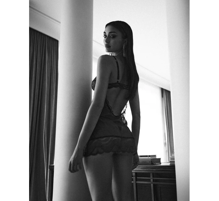 Dámská košilka Blue tm. modrá  model 22022592 - Obsessive