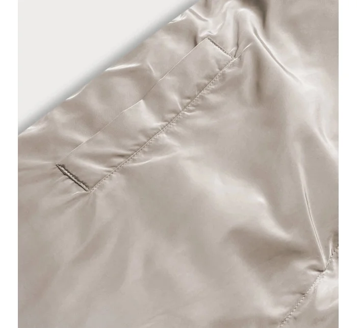 Hnědo/cappuccino dlouhá oboustranná zimní bunda (l22-9852-300/62) Hnědo/cappuccino dlouhá oboustranná zimní bunda (l22-9852-300/62)