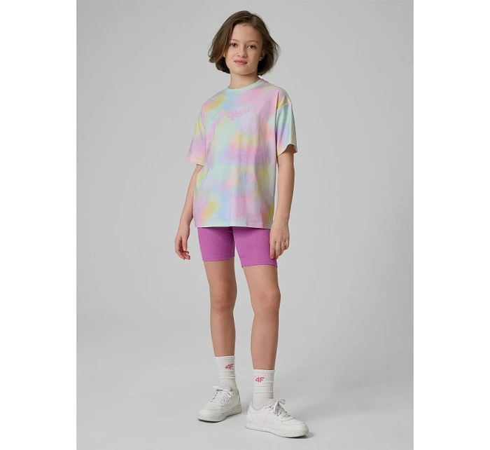 Dívčí tričko s potiskem 4F 4FJRSS26TTSHF3826-90A Dívčí tričko s potiskem 4F 4FJRSS26TTSHF3826-90A