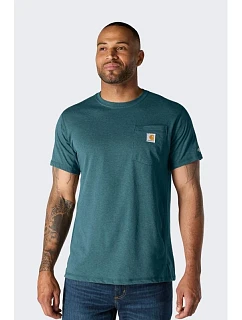 Tričko Carhartt Force Midweight SS Pocket HARBOR