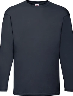 Fruit of the Loom Valueweight T LSL Tričko s dlouhým rukávem 16.1038 deep navy