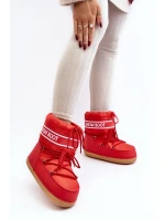 Dámské vázané sněhule Červené model 21642427 - Boto