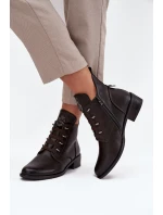 Nízké kotníkové boty s podšívkou na zip s ozdobou hnědé Nevalia Nízké kotníkové boty s podšívkou na zip s ozdobou hnědé Nevalia