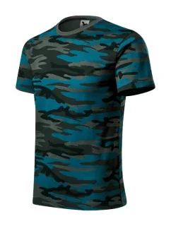 Camouflage tričko unisex camouflage petrol
