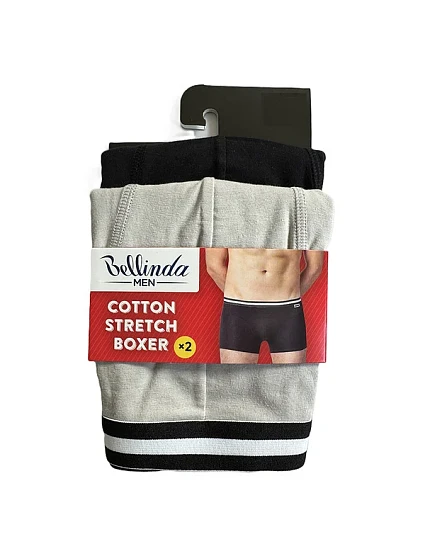 COTTON STRETCH BOXER 2x černá model 20976619 - Bellinda COTTON STRETCH BOXER 2x černá model 20976619 - Bellinda