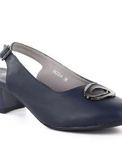 Dámské lodičky s otevřenou špičkou tmavě modré M.Daszynski model 22072492