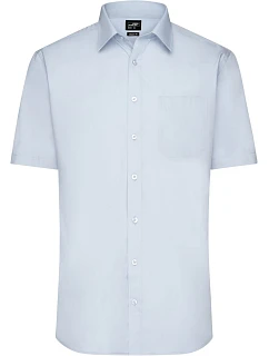 Daiber JN 680 Popelínová košile s krátkým rukávem 02.0680 light blue