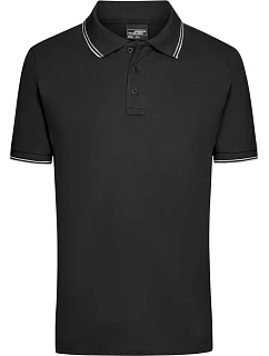 Daiber JN 986 Pánské piqué polo 02.0986 black/white