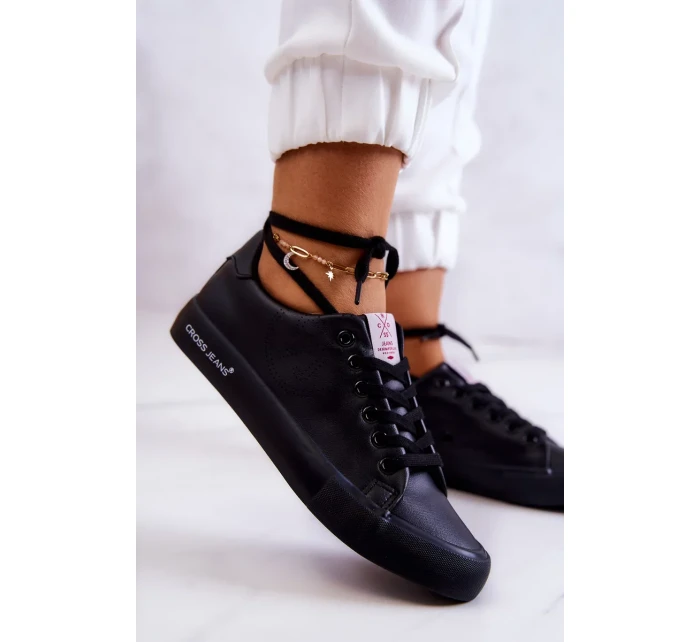 Dámské nízké tenisky Cross Jeans JJ2R4054C černá Dámské nízké tenisky Cross Jeans JJ2R4054C černá